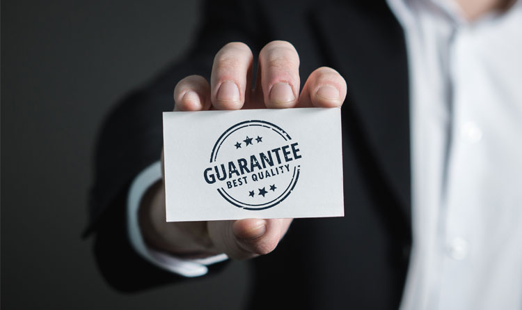 نقدم ضمانات على جميع خدماتنا